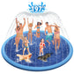 Raxurt Splash Pad For Kids And Dogs, 197'' Super Large Anti-Slip Splash Sprinkler Pad For Baby Toddler, Thicken Splash Pad Dog P