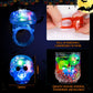 Sosation 100 Pcs Light Up Ring Led Flashing Ring Glow In The Dark Bumpy Jelly Ring Finger Light Birthday Party Favors Light Up B