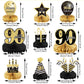 9 Pieces 90Th Birthday Decoration 90 Th Birthday Centerpieces For Tables Decorations Cheers To 90 Years Honeycomb Table Topper For Men And Women Nighty Years Party Decoration Supplies (90Th)