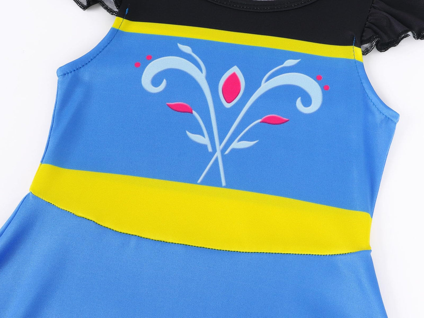 Sukyfecde Princess Costume For Toddler Girls Halloween Dress Up Birthday Outfits Pretend Play Dresses Size 7-8 Blue