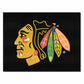 FANMATS 10368 NHL - Chicago Blackhawks All-Star Mat | Black | 33.75x42.5 | Blackhawk Head Primary Logo