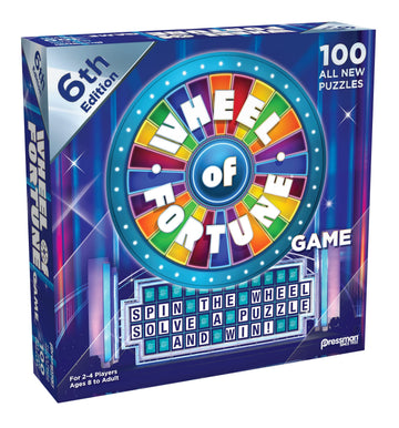 Pressman Wheel of Fortune Game 6th Edition - Cardboard, 5", Multi Color, Model 5563-06