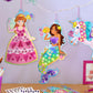 Imagimake Mirror Mosaic Princess & Unicorn Kids Art Set | Diy Craft Kit | Foil Stickers For Kids | Birthday Gift For Girls And Boys Ages 3,4,5,6,7,8 | 3 Year Old Girl Gifts
