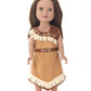 Little Adventures Woodland Princess Doll Dress - Doll Not Included - Machine Washable Child Pretend Play And Party Doll Clothes With No Glitter Brown