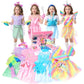 Limiroler Princess Dress Up Clothes For Little Girls Princess Role Play Costume Gift Set 25 Pcs Pretend Toys Kit For Toddlers Girls Aged 3-6 Years Old
