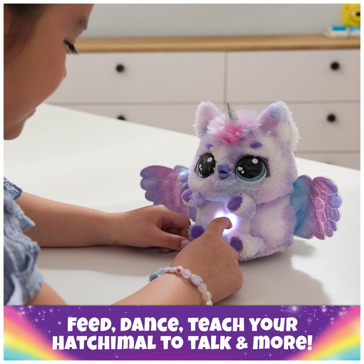 Hatchimals Alive, Mystery Hatch Pufficorn, Surprise Interactive Toy & Egg With Mist, Lights & Sounds (Styles May Vary), Kids Toy