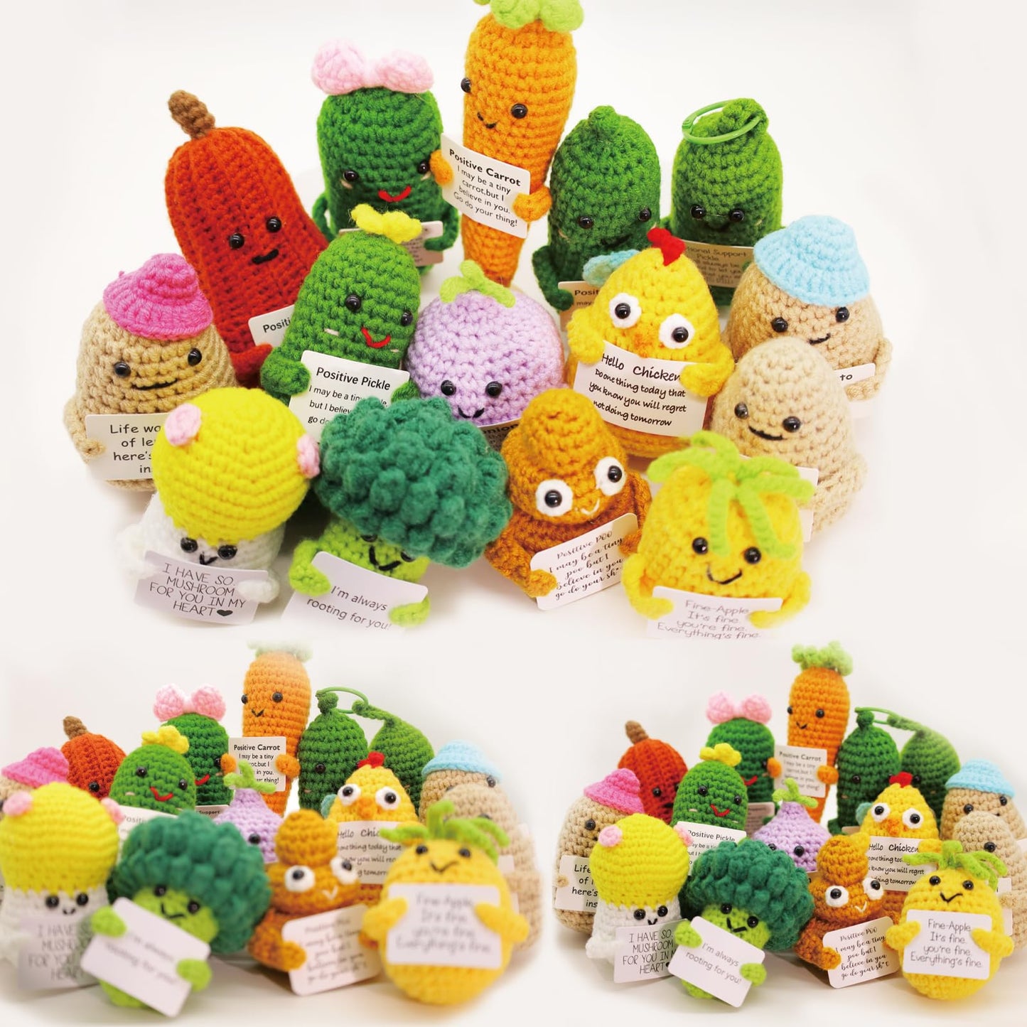 Biubabiu Emotional Support Pickle, Handmade Emotional Support Pickled Cucumber Gift, Crochet Pickle, Emotional Support Dill Pick