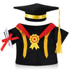 Set Of 1 Graduation Teddy Bear Clothes Cap & Gow Outfit Fits Make Your Own Most 8'' - 13'' Bear Plush Stuffed Animal Outfit Pet