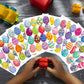 Dujaa 384 Pcs Easter Stickers, Easter Egg Stickers For Kids - Easter Treats For Kids Envelop Seals Easter Basket Stuffers Easter