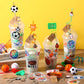 Weysat 184 Pcs Sport Party Favors, Sport Party Goodie Bag Fillers Cup Straw Sports Stress Ball Keychain Sticker Wristband Whistl
