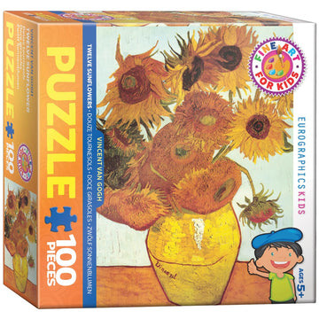 Eurographics Twelve Sunflowers By Vincent Van Gogh 100-Piece Puzzle