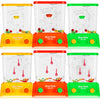 Sumind 6 Pieces Handheld Water Game Miniature Aqua With Fish Basketball Ring Toss Handheld Toys New Year Fun Gifts Travel Games For Kids & Adults(Classic Style)