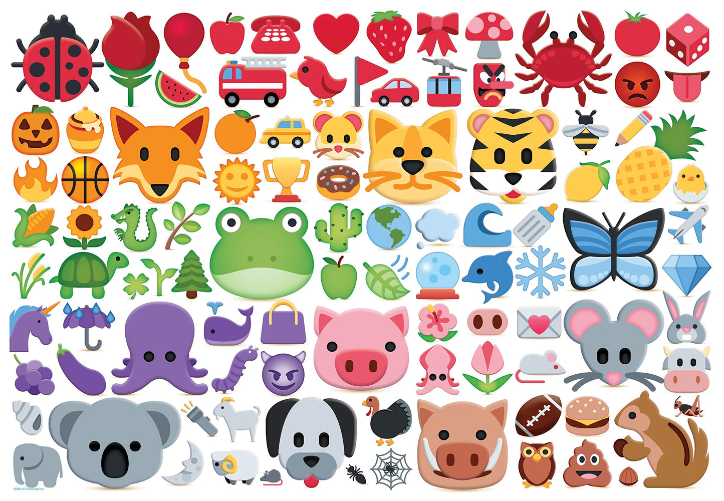 Emoji Colors 100-Piece Puzzle