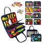 Tenfans Busy Board Montessori Toys For 1 2 3 4 Year Old, Toddler Toys, Sensory Toys Preschool Learning Toys Gifts For Toddlers, Autism Toys, Educational Travel Toy For Fine Motor Skills