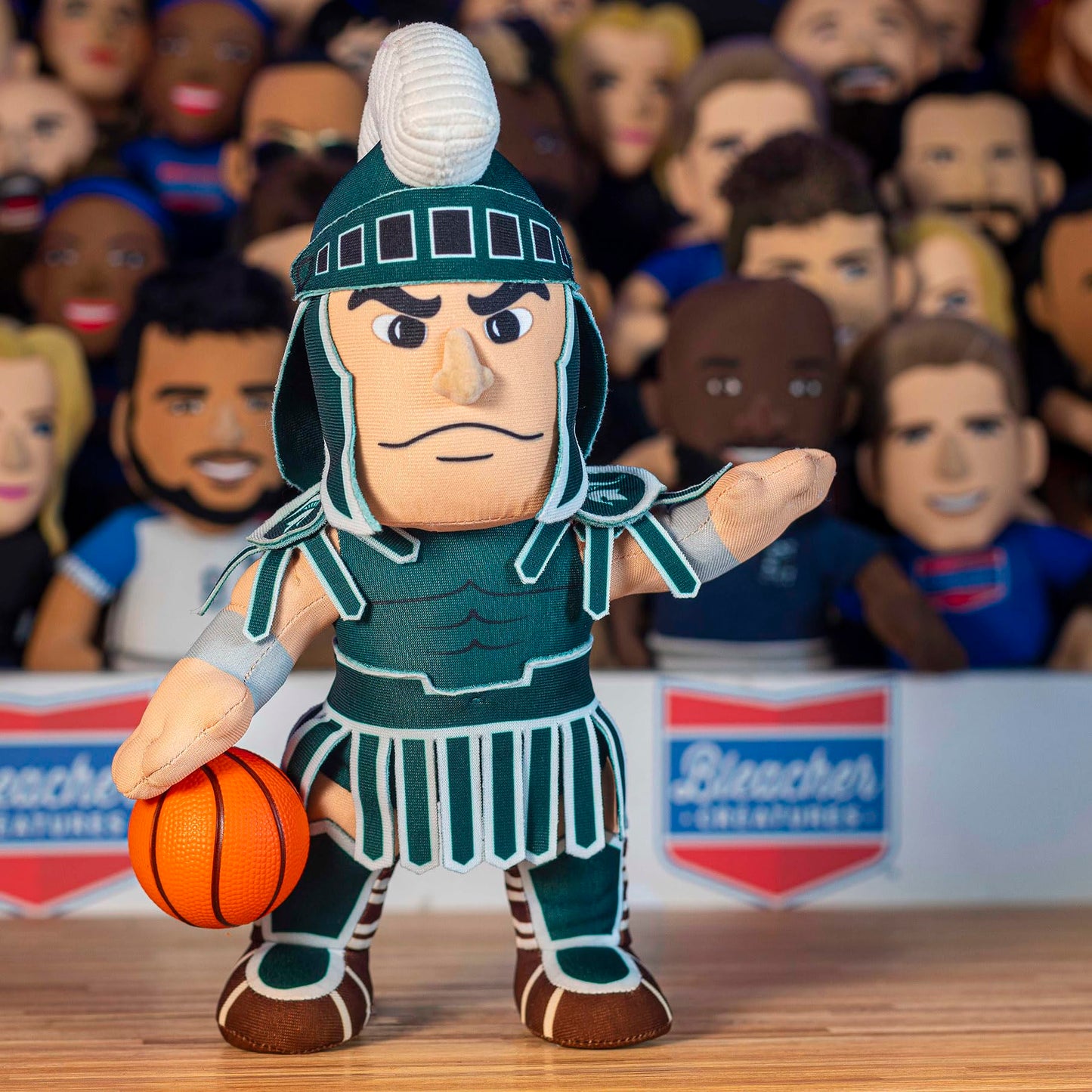 Bleacher Creatures 10" Michigan State Spartans Sparty Plush Figure - Polyester Mascot for Play or Display