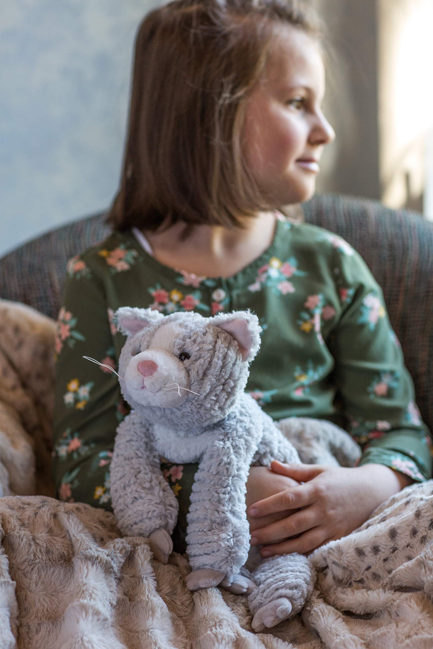 Mary Meyer Cat Cozy Toes Stuffed Animal, 17-Inches, Soft Polyester Toy, Model 27160