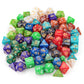 10 X 7 Polyhedral Dice Set (70 Pieces) for Dungeons and Dragons DND RPG MTG Table Games D4 D6 D8 D10 D% D12 D20 with 10 Pack Bla