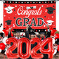 Katchon, Red And Black Graduation Decorations 2025 Set - Pack Of 40 | Red 2025 Balloons, Congrats Grad Banner | Graduation Decorations Class Of 2025 Red And Black | 2025 Graduation Party Decorations
