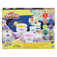 PlayDoh Slime Cosmic Mix n Squish Outer Space Toy Mixing Kit for Kids 4 Years and Up with 3 Colors and 9 Different Mixins, No