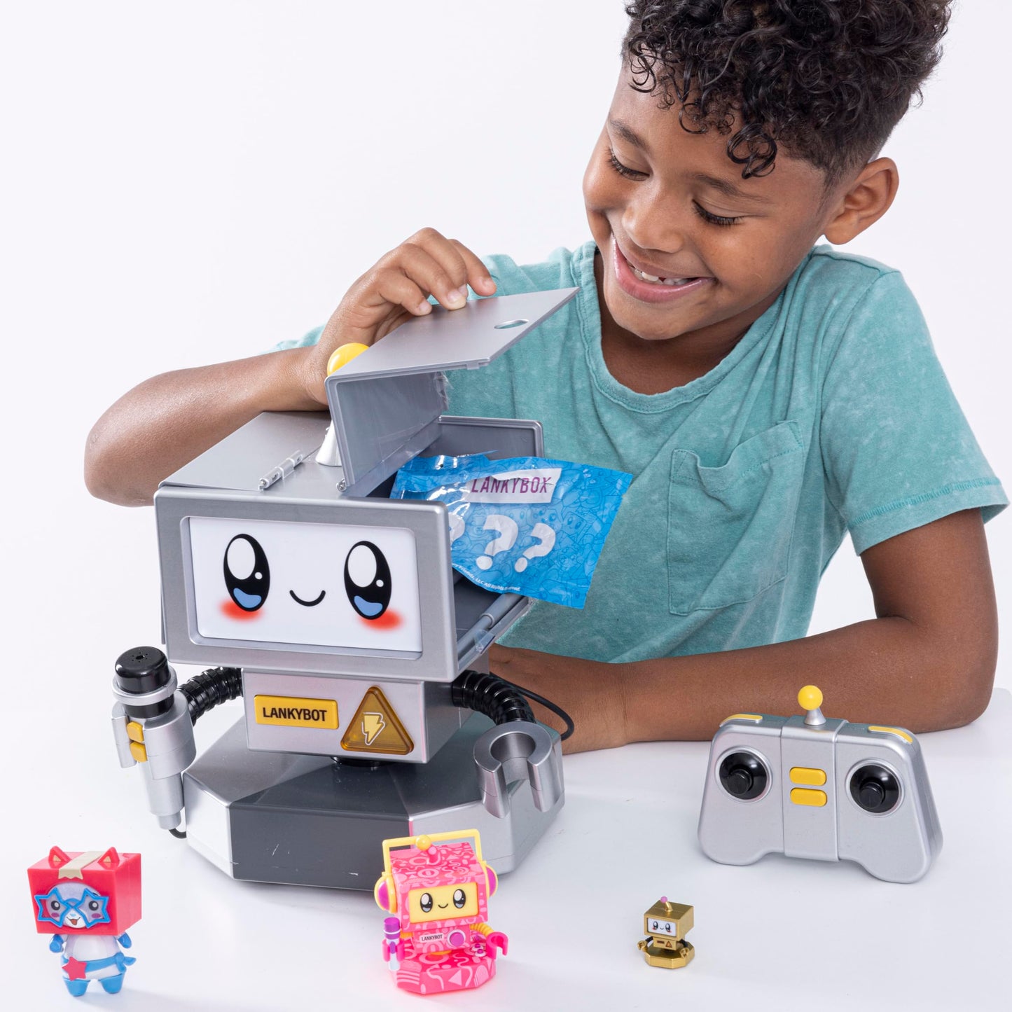 LankyBox LankyBot RC Mystery Box with Surprise Toys - Officially Licensed Multicolor Merch for Kids