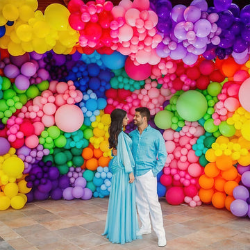 Partywoo Balloons Assorted Colors, 50 Pcs 5 Inch Rainbow Balloons, Latex Balloons For Balloon Garland Arch As Party Decorations, Birthday Decorations, Wedding Decorations, Baby Shower Decorations