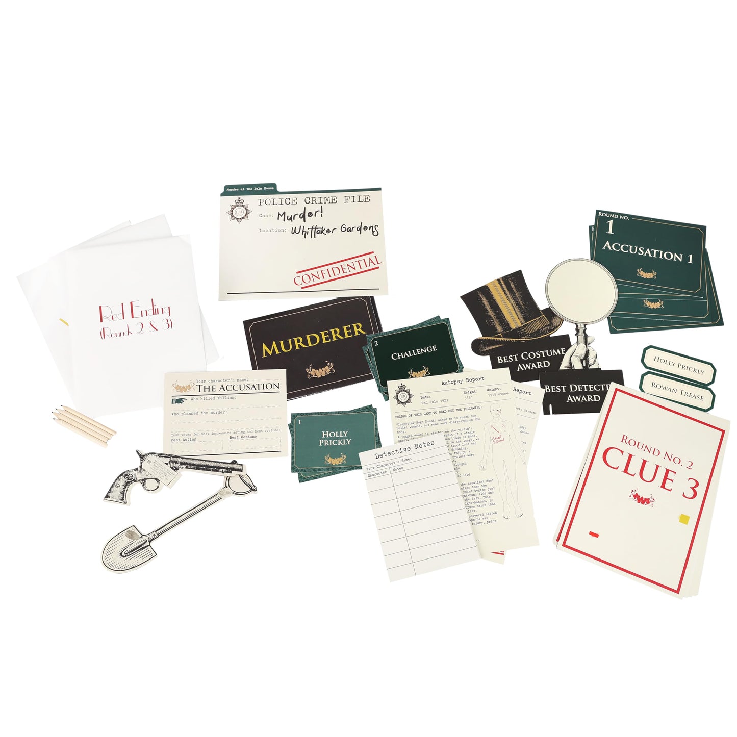 Talking Tables Murder Mystery At The Palm House Game For Adults, 3 Alternative Endings, Murder Mystery Case File, Fun After Dinner Party, New Years Gift Idea, Ages 16+