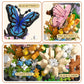 OLTLYUNH Flower Bouquet Building Set for mature-themed Mini Plant Bonsai Tree Friend Set Botanical Collection Gift for Kids Home Decor Building Block  New Year Birthday Gift for Women Boys Girls(Butterfly)