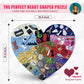 ERAS Puzzle Heart Shaped  Jigsaw Puzzles - Puzzles for mature-themeds  Gift for Couples  Friends & Puzzle Lovers - enhanced Quality Pieces (500 Pieces)