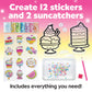 Creativity for Kids Big Gem Diamond Painting Kit: Sweets Stickers and Suncatchers - Diamond Art for Kids, DIY Stickers and Sunca