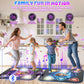 Dance Mat, 2024 Light Up 2-Player Opposing Dance Pad With Single & Double Player Modes, 12-Button Dancing Toys Music Games With