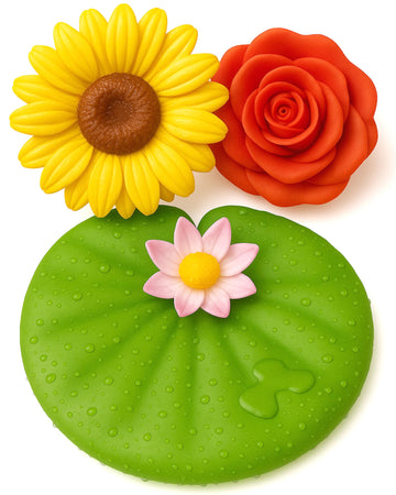 Splashez Mold Free Bath Toys For Kids & Toddlers | No Hole Baby Bath Toys | No Mold Floating Flowers For Bathtub Water Pool Show