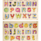 Khilonewale Kids  Wooden Capital Alphabet and Small Alphabet Puzzle Board for Kids Educational Learning Toy (Uppercase & Lower