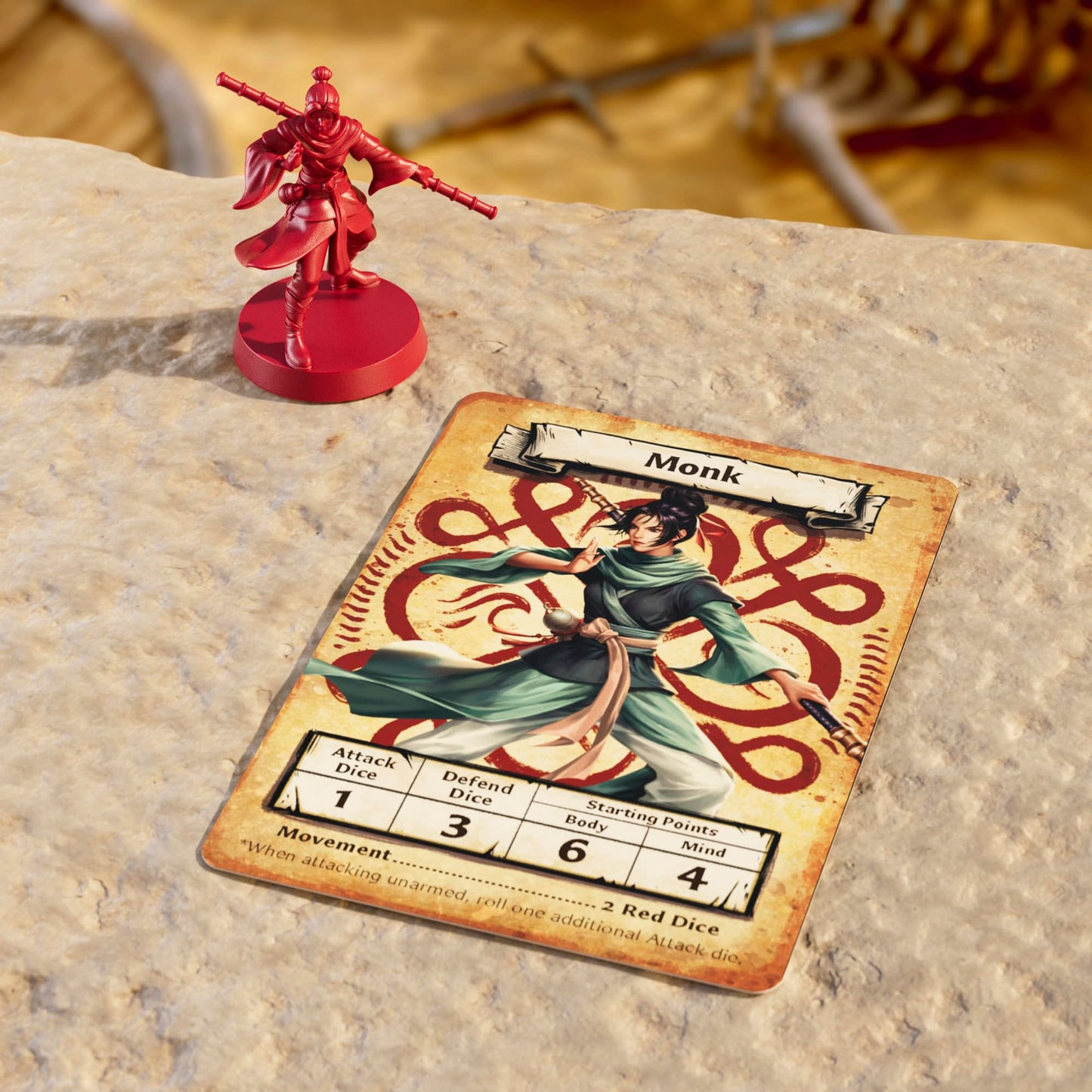 HeroQuest Hero Collection Path of The Wandering Monk Figures | Includes 2 Detailed Miniatures | Requires HeroQuest Game System to Play | Ages 14 and Up