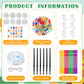 VioraWhite 24 Sets Christmas Mandala Suncatchers Wind Chimes Window Art Kits, Xmas DIY Sun Catchers Bulk Ornaments Painting Craf