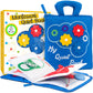 Democa Busy Book For Toddlers 1-3, Quiet Book Montessori Toy For 1 Year Old With Learning Activities, Travel Toy With 9 Educatio