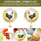 Newvees Rooster Metal Wind Spinners - Chicken Gifts For Women Mom Grandma Wife, Hanging Cock Wind Spinner For Outdoor & Indoor D