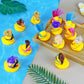 Havagdtm 16 Set Mini Duck With Wig Necklace And Sunglasses For Birthday Baby Shower Party Favor Decorations
