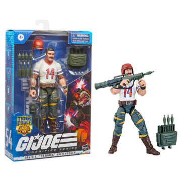 G.I. Joe Classified Series Figure, 6' Figure With Accessories - Tiger Force David L. Bazooka Katzenbogen - F4756 - Hasbro