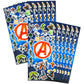 Marvel Avengers Party Favors for Boys & Girls Bundle ~ 12 Pack Avengers Sticker Sheets for Kids Birthday Party Goodie Bags | Ave