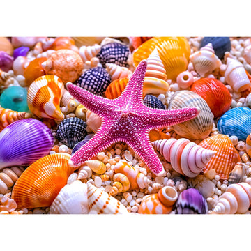 1000 Piece Puzzle For Adults Beach Colorful Shells Jigsaw Puzzles 1000 Pieces With Letters On Back Hard Impossible Difficult Cha