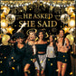 Gold Engagement Party Decorations Black Gold Engagement Banner Backdrop He Asked She Said Yes Banner Decorations Wedding Banner