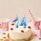 2 inch Blue 14 & 41 Birthday Candles, 3D Diamond Number 14th & 41st Cake Topper for Boys Girls Birthday Party Decorations Theme