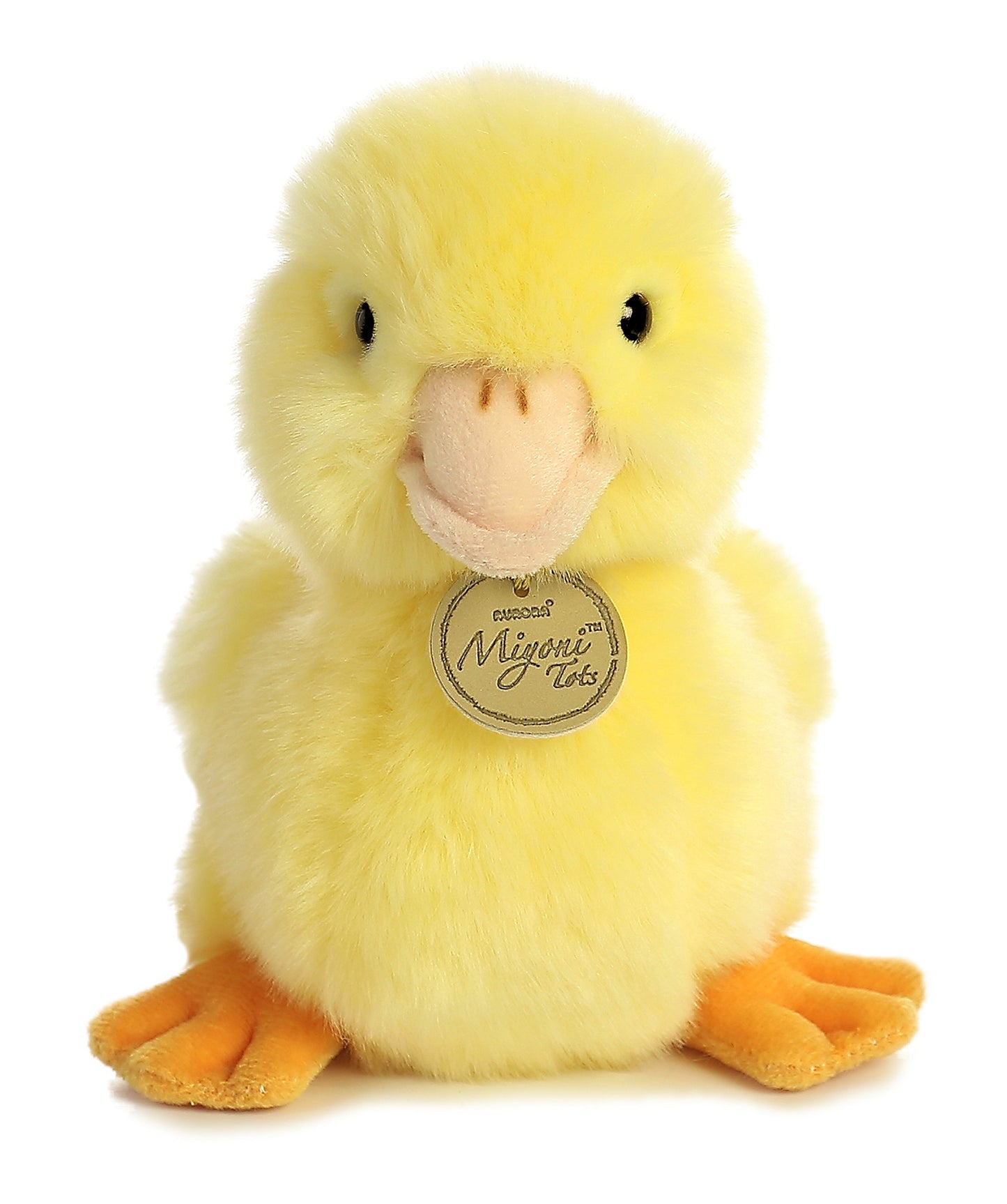 Aurora® Miyoni® Tots Duckling Stuffed Animal, 7.5" Yellow, Lifelike Detail, Polyester