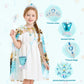 Limiroler Princess Dress Up Toys Mermaid Dress Up Cape Kit 9 Pcs Gift Set For Little Girls 3-8 Years Old, Princess Dress Up Clothes Set Gift For Birthday Christmas Party Halloween (Blue)