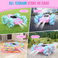 NQD Remote Control Car for Girls, RC Car 2.4 GHz Double Sided 360 Rotating Rc Stunt Car with Cool Lights Music Rechargeable All