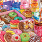 White Mountain Puzzles - Donut & Coffee - 1000 Piece Jigsaw Puzzle For Adults