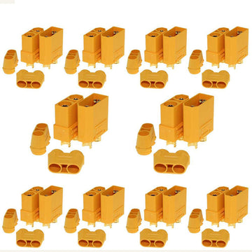 Amass 10 Pair XT90 Male Female Bullet Connectors Power Plugs for RC Lipo Battery Motor        