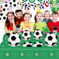 Bqk 96 Pcs Soccer Plates And Napkins Party Supplies Soccer Paper Plates Soccer Birthday Party Decorations Soccer Party Favors So