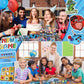 Sayglossy 171 Pcs Cool Video Game Party Favors Set Includes Gift Bags Pencils Notebook Sharpener Slap Bracelets Rings Keychains