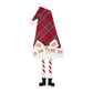 Mud Pie Christmas Dangle Leg Hat Sitter, 30" x 13.5", Canvas, Ho Ho Ho, Model 40030133H